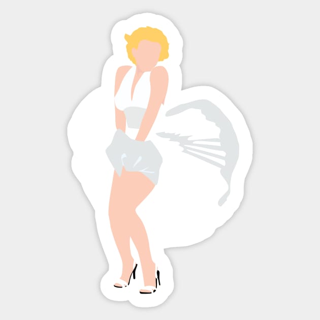 Marilyn Monroe. Sticker by NostalgiaPaper